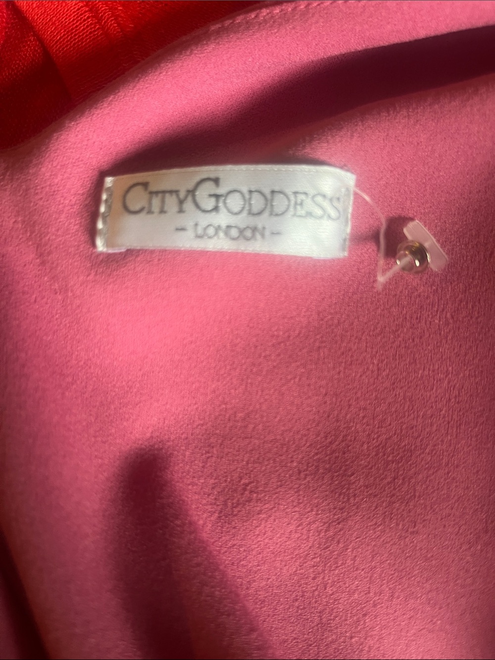 Cold-Shoulder Ruffle Sheath Dress in Rose - Picture 8 of 8